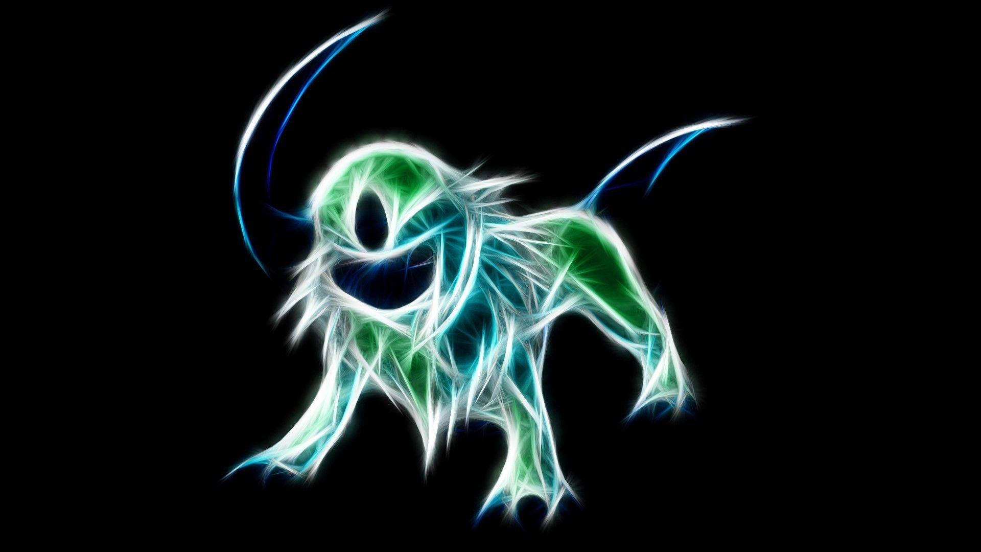 Glowing Abstract Absol Wallpaper