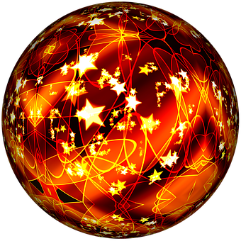 Glowing Abstract Ball PNG