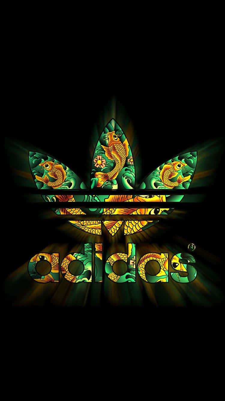 Glowing Adidas Logo Artwork PNG