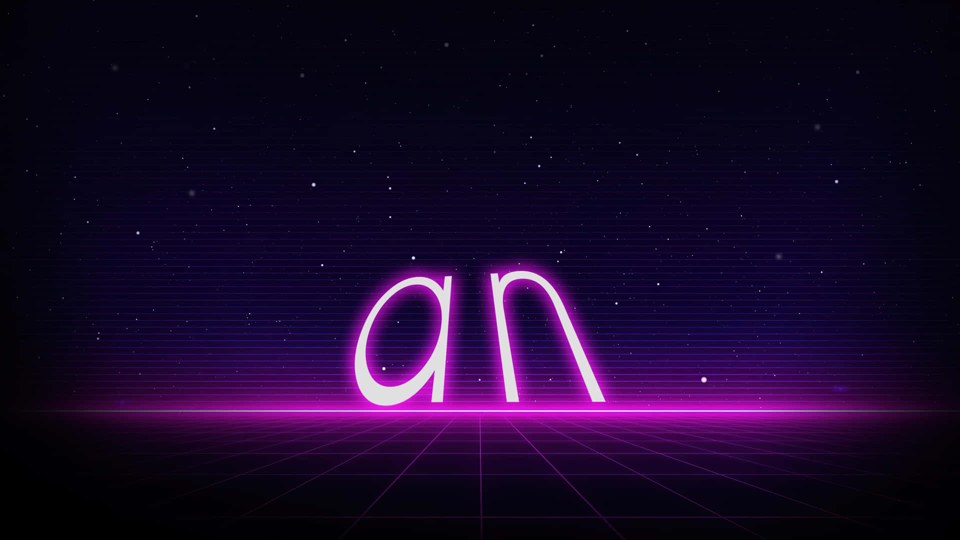 Glowing An Typography Wallpaper