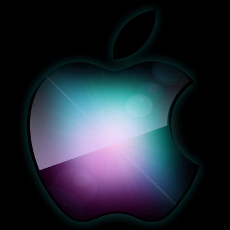 Download Glowing Apple Logo | Wallpapers.com