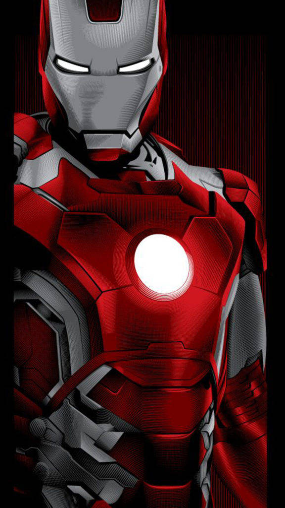 Download Glowing Arc Reactor Iron Man Iphone Wallpaper 