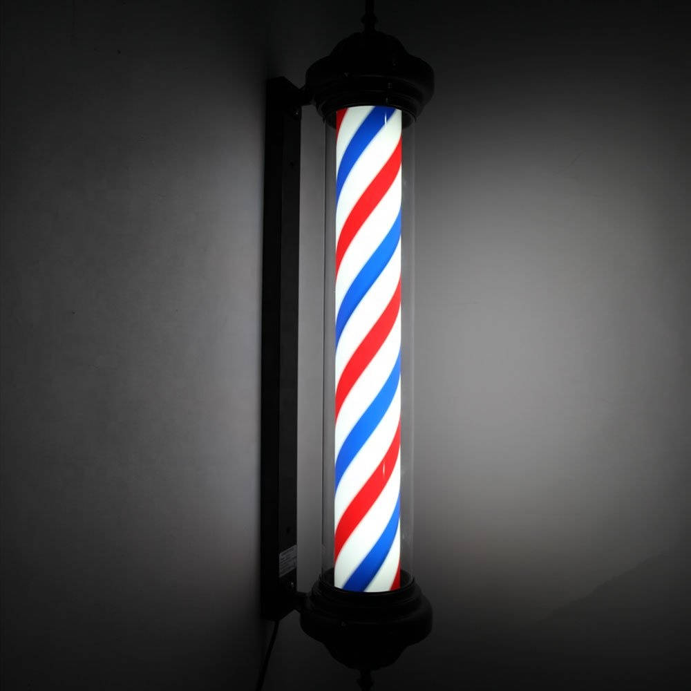 Glowing Barber Pole Lamp Wallpaper