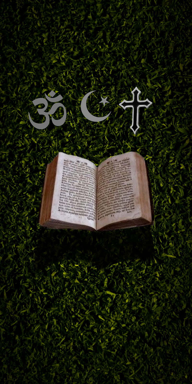 Glowing Bible With Light Rays Wallpaper