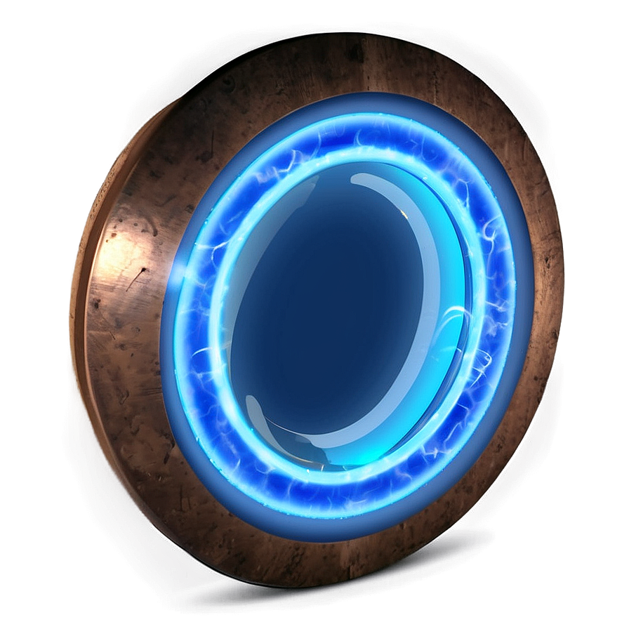 Glowing Blue Circle Png Fkm24 PNG