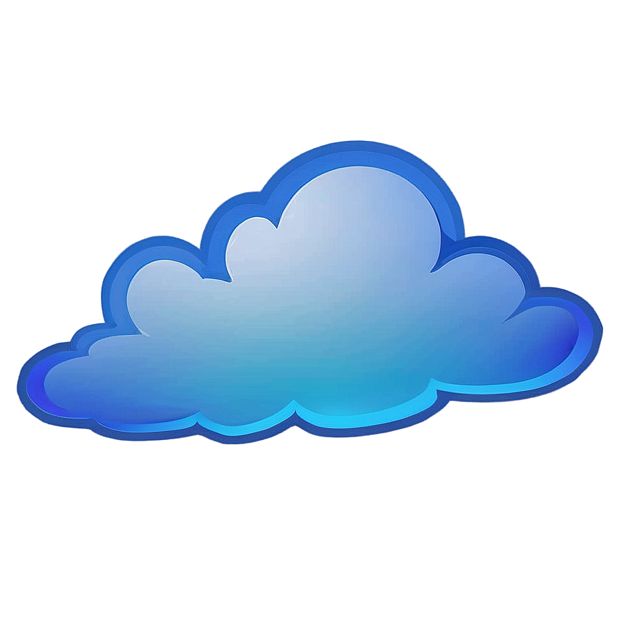 Glowing Blue Clouds Png Xth58 PNG