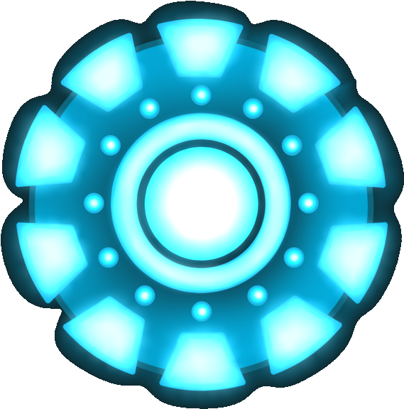 Glowing Blue Energy Core Graphic PNG