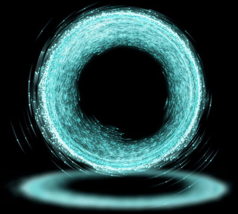 Glowing Blue Energy Portal PNG