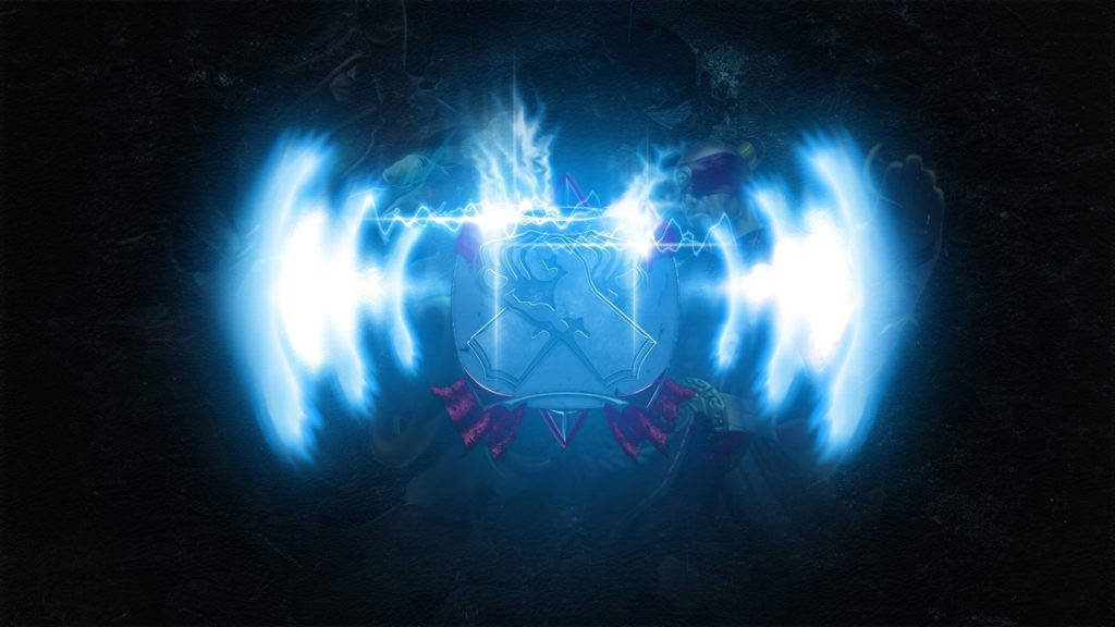 Glühendesblaues League Of Legends-desktophintergrundbild Wallpaper