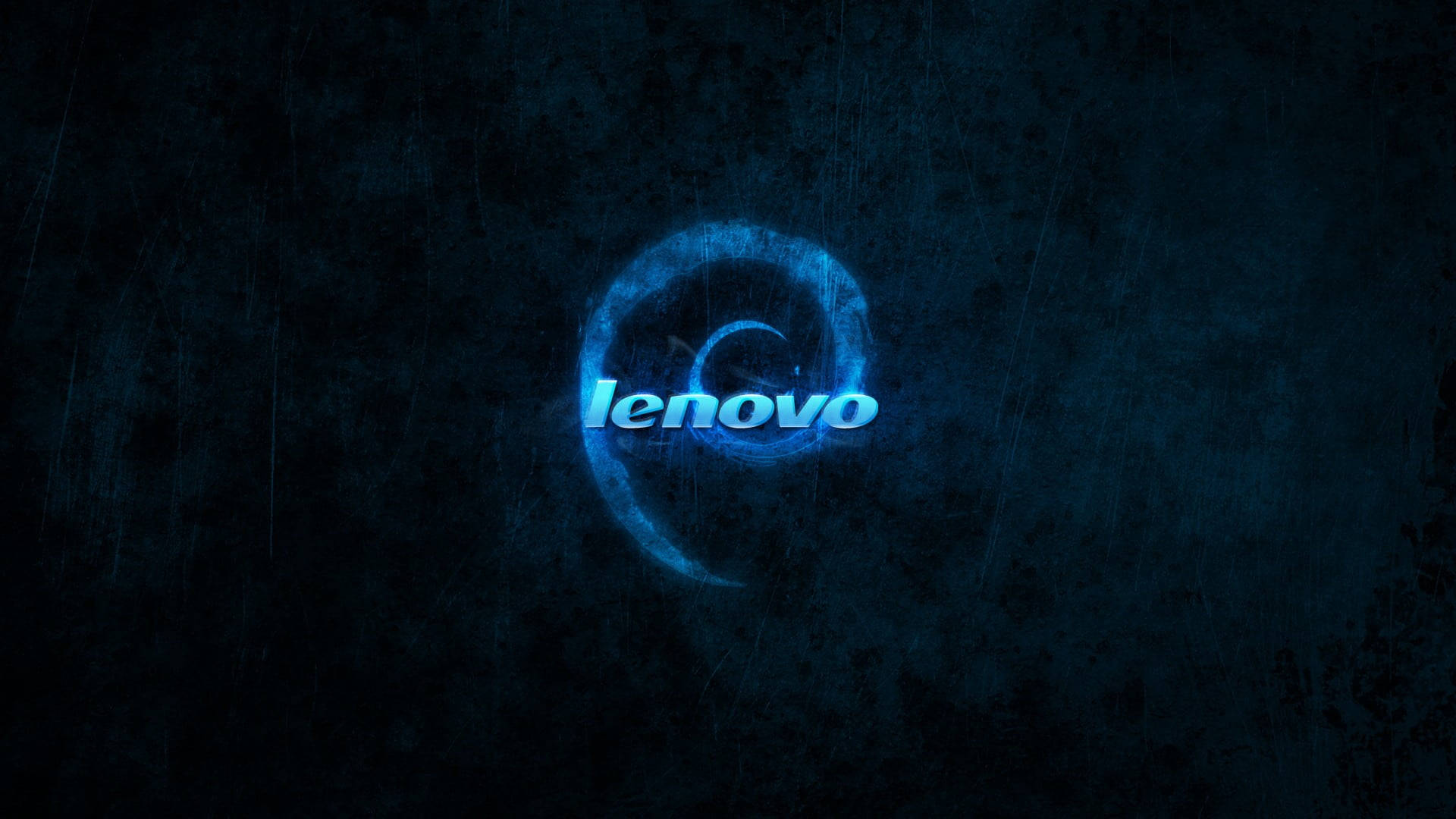 Glowing Blue Swirl Lenovo Official Wallpaper