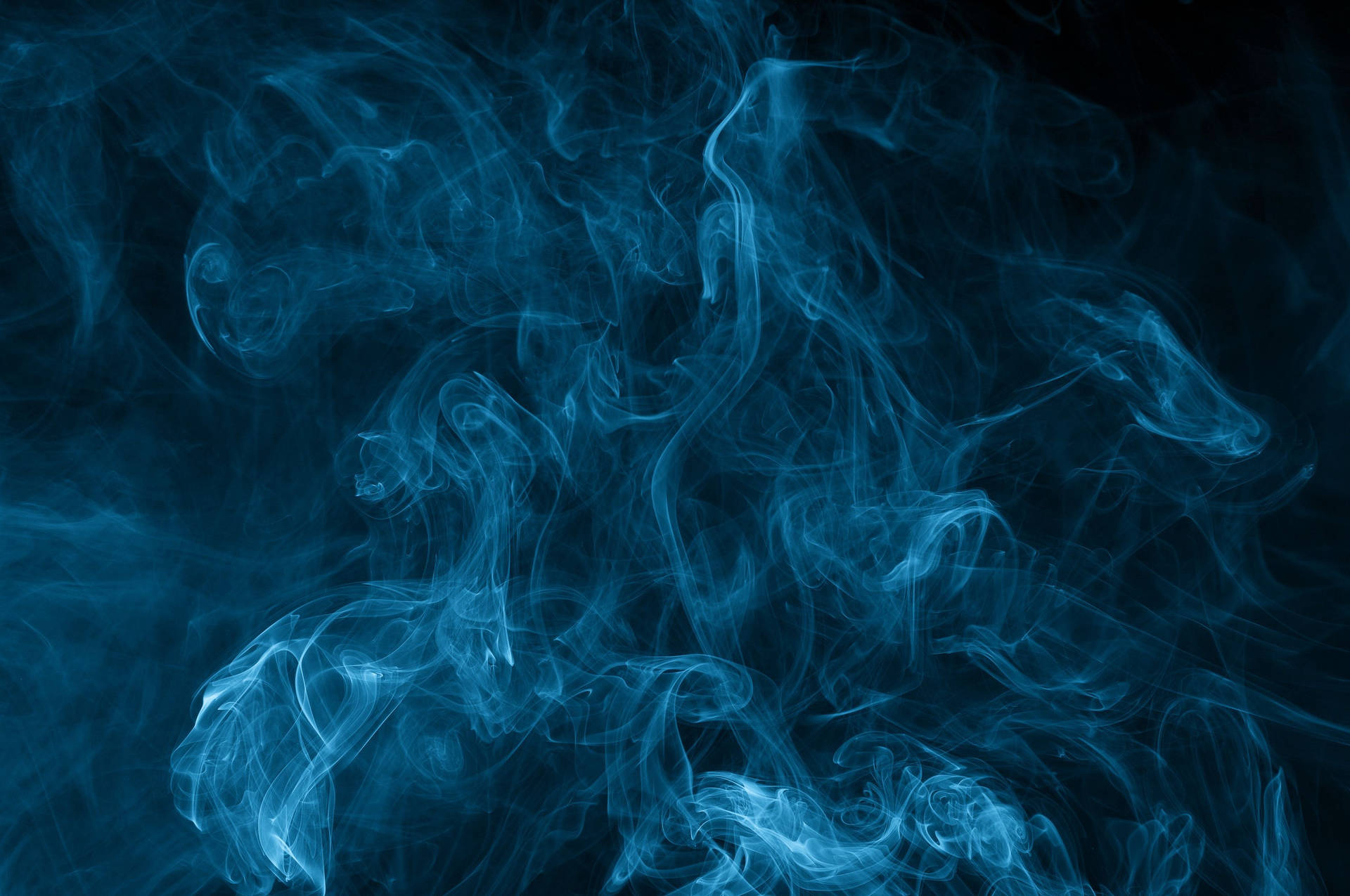 Glowing Blue Wispy Smoke Wallpaper