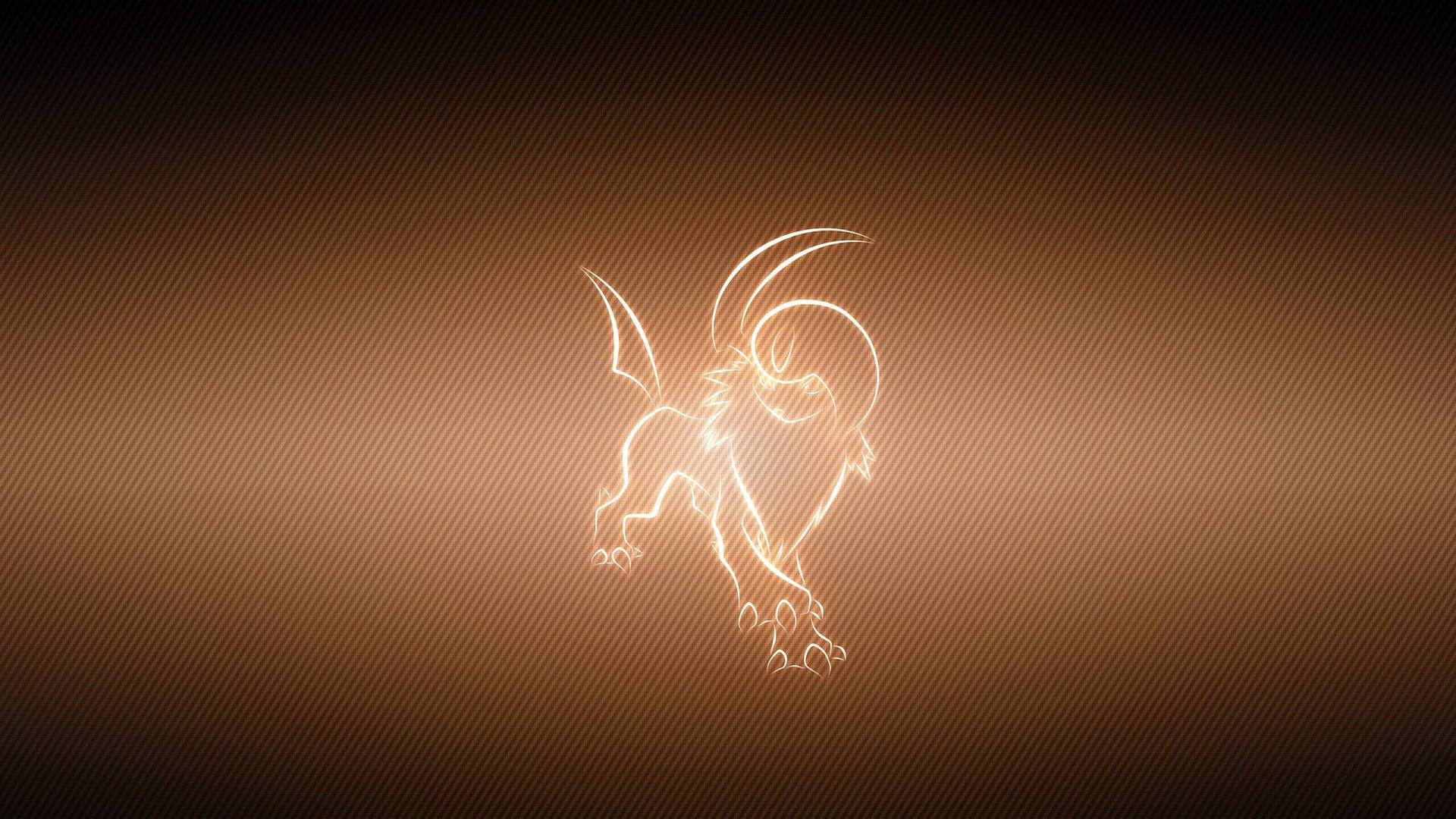 Glowing Bronze Absol Background