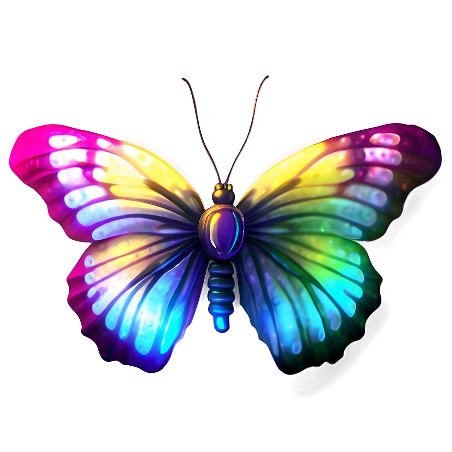 Download Glowing Butterfly Transparent Png 05252024 | Wallpapers.com