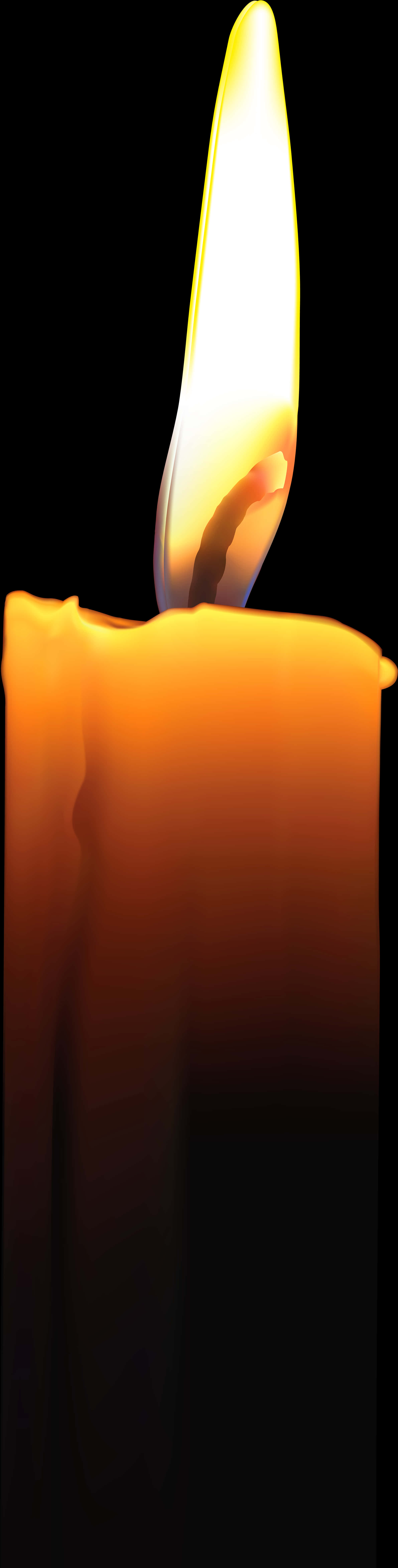 Glowing Candle Flame PNG