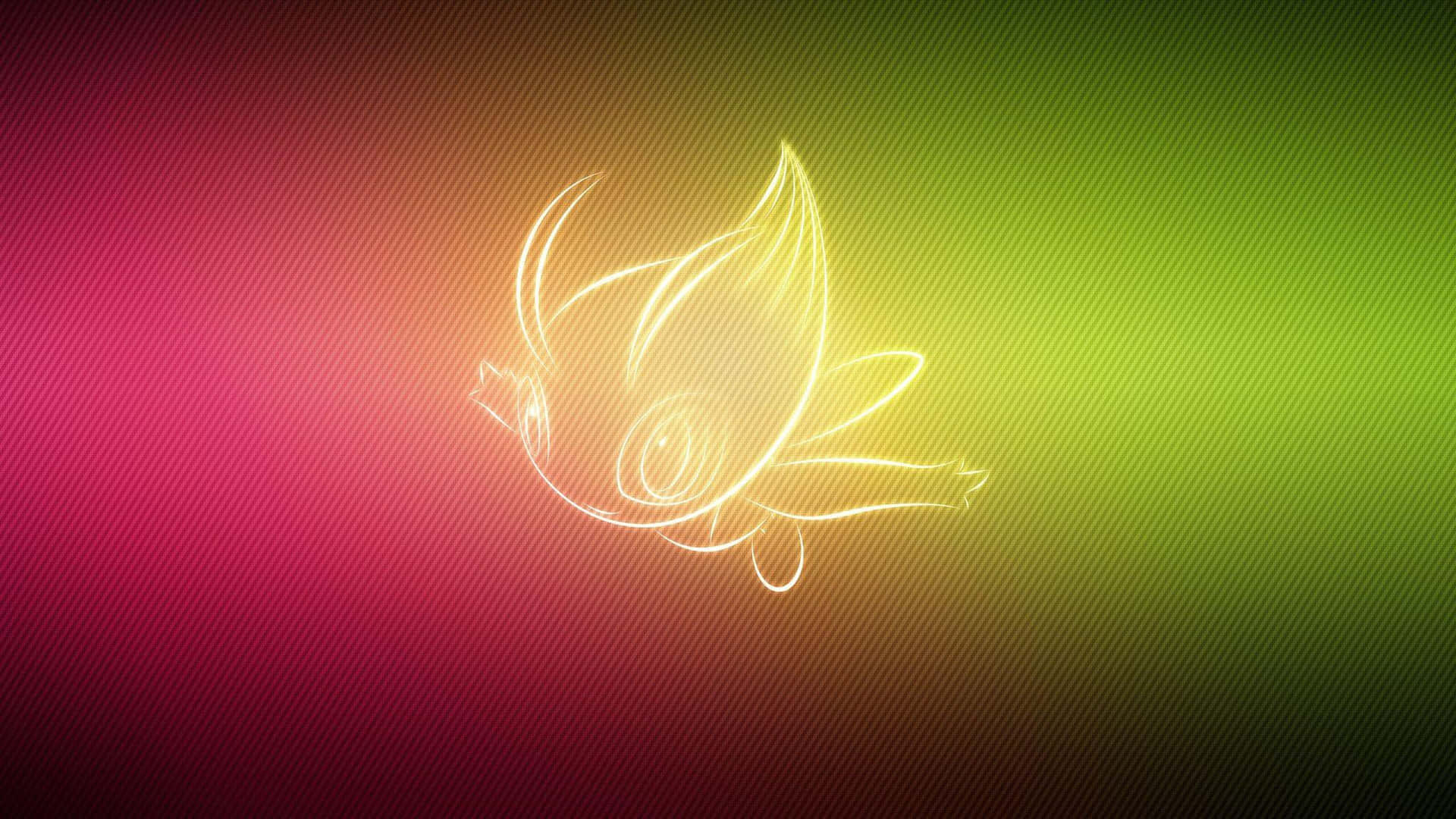 Glowing Celebi Artwork Wallpaper