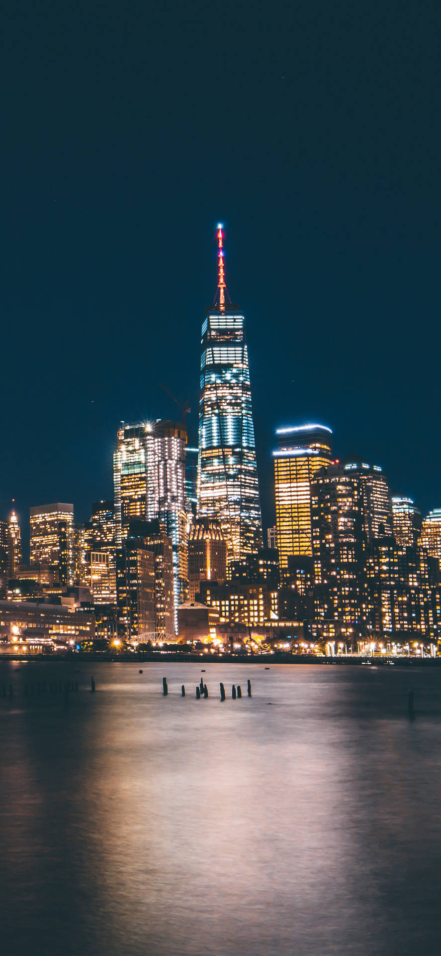 Glødende by New York iPhone Tapet Wallpaper
