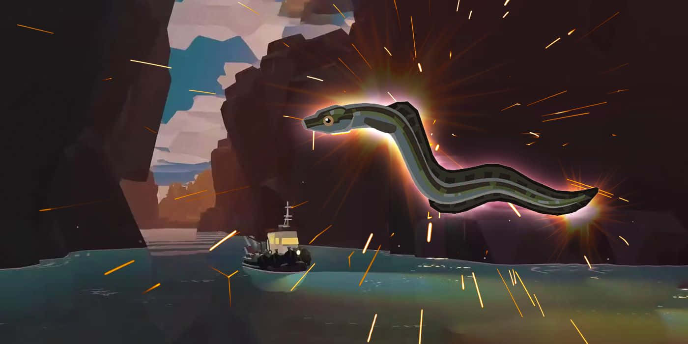 Glowing Conger Eel Animation Wallpaper