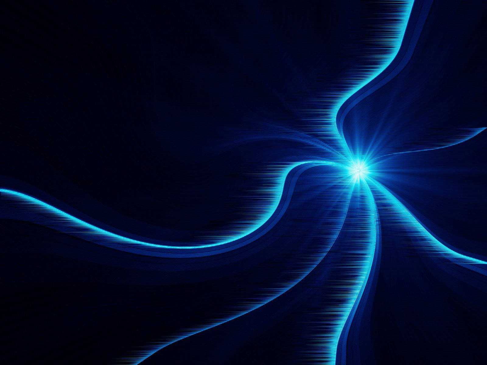 Glowing Curves Black And Blue Background Wallpaper