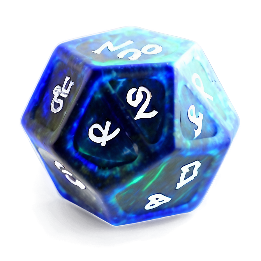 Glowing D20 Png 05252024 PNG