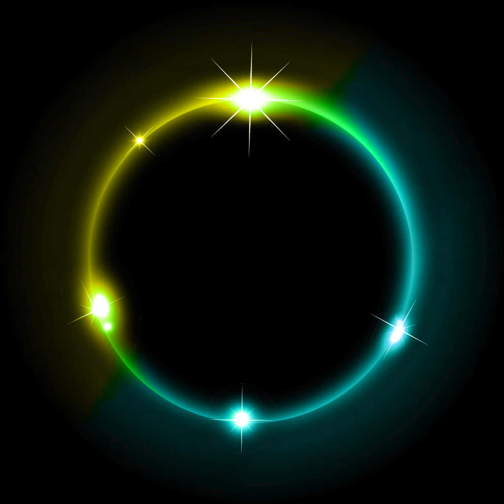 Glowing Eclipse Effect PNG