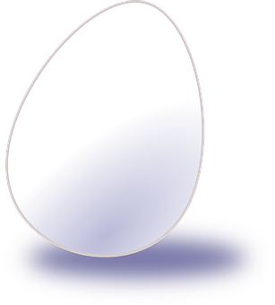 Glowing Eggon Black Background PNG