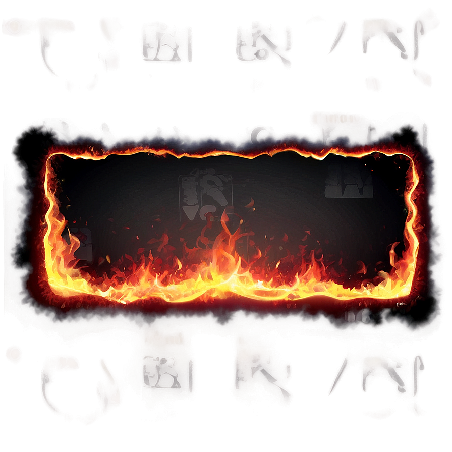 Glowing Ember Border Png 83 PNG