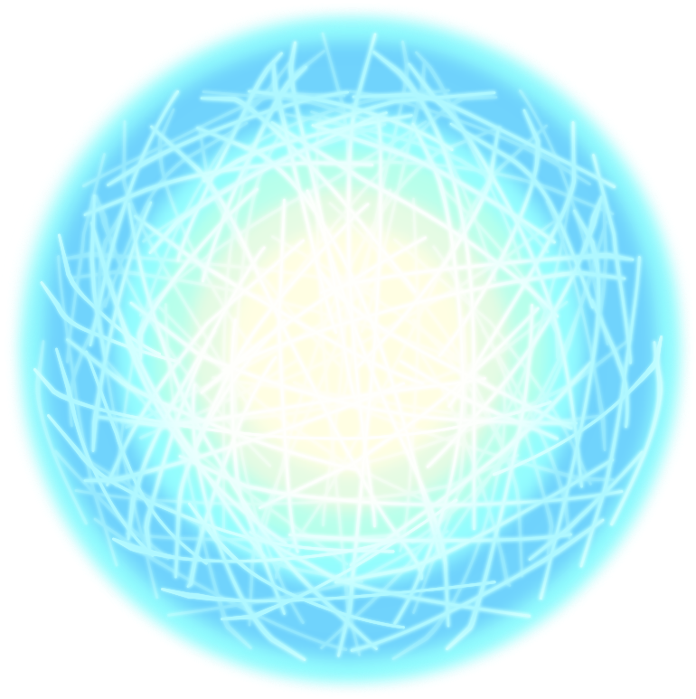 Glowing Energy Sphere PNG