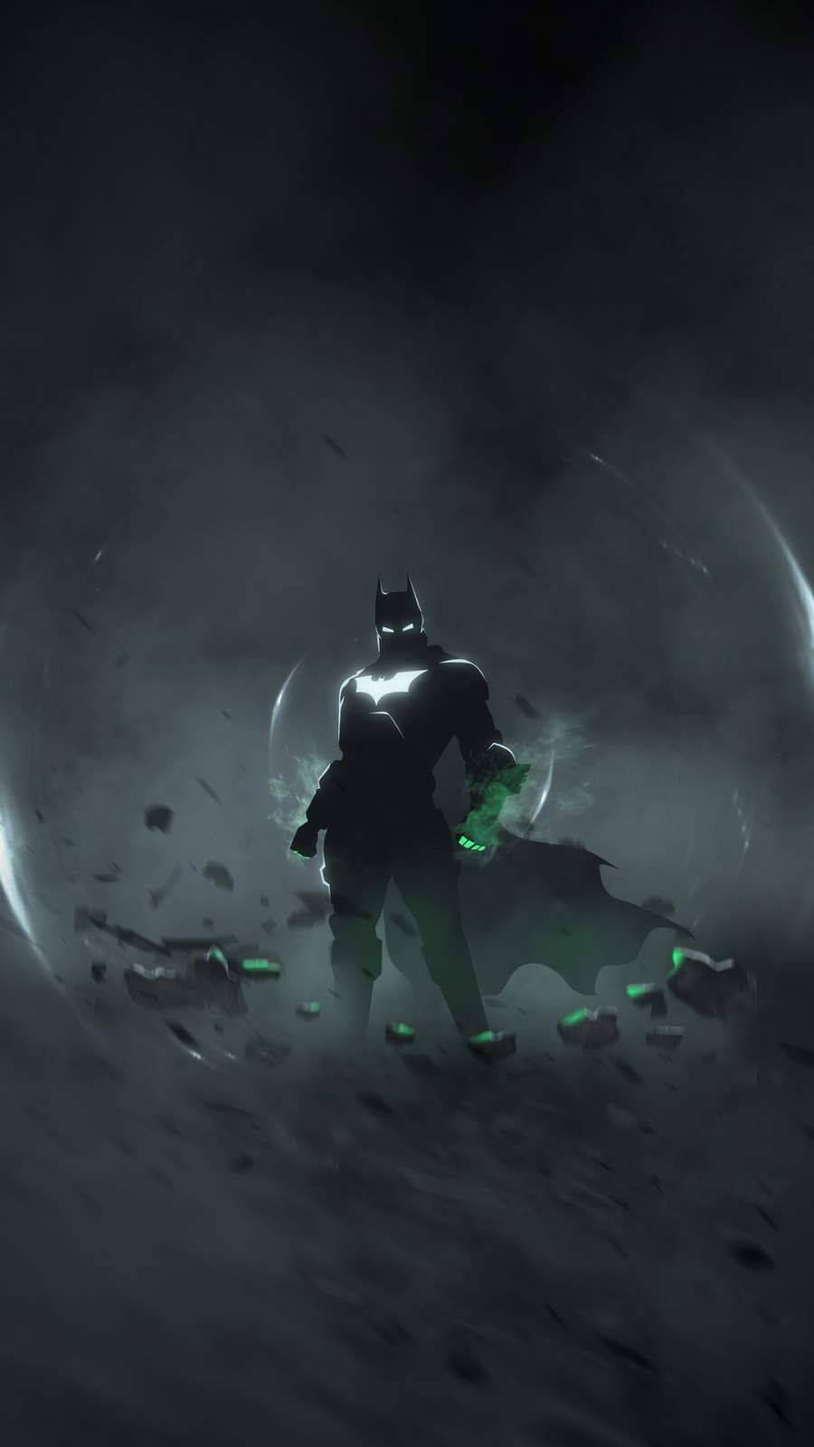Leuchtendeaugen Von Batman Dark Für Das Iphone Wallpaper