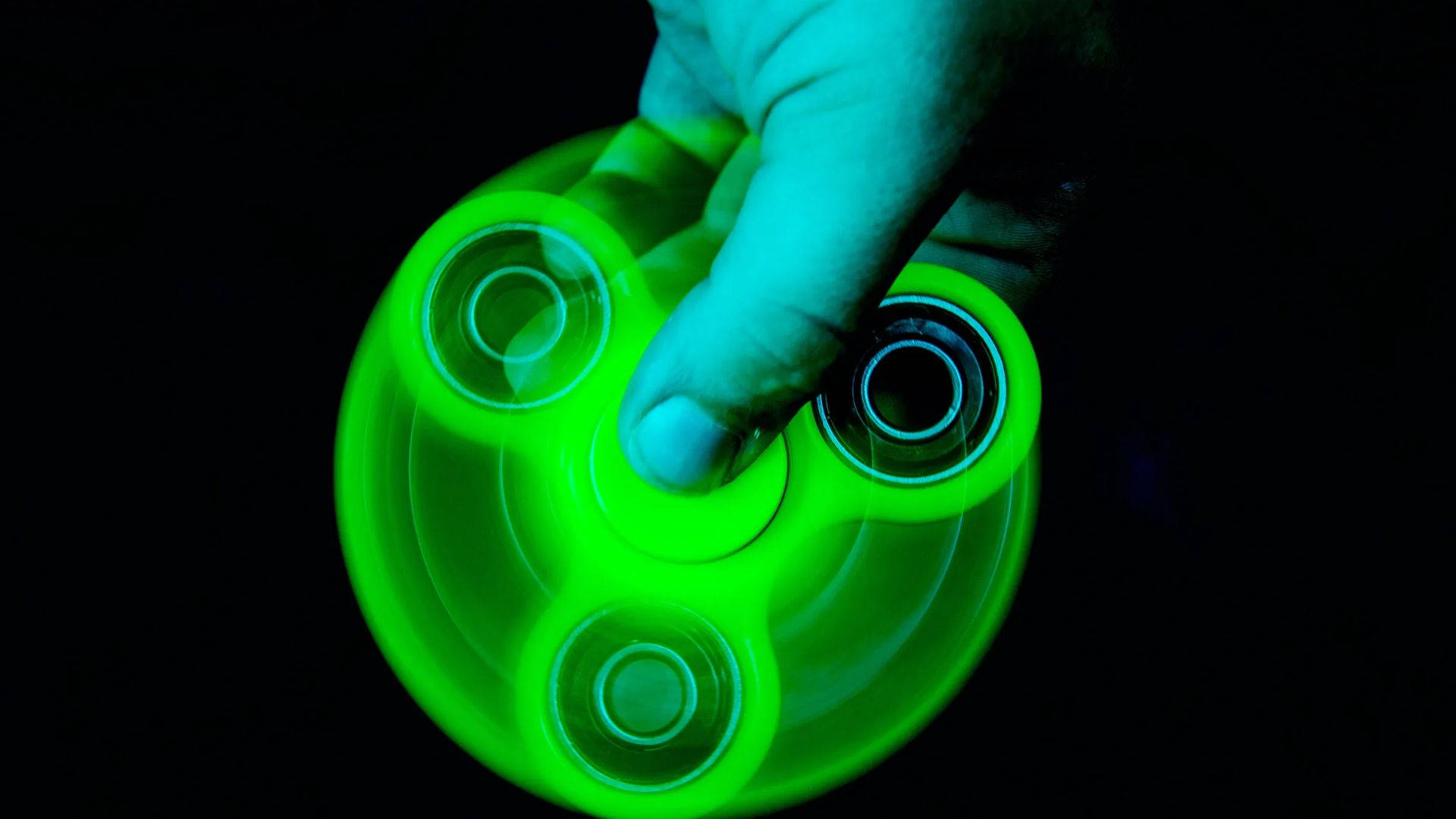 Vibrant Glowing Fidget Toy Wallpaper