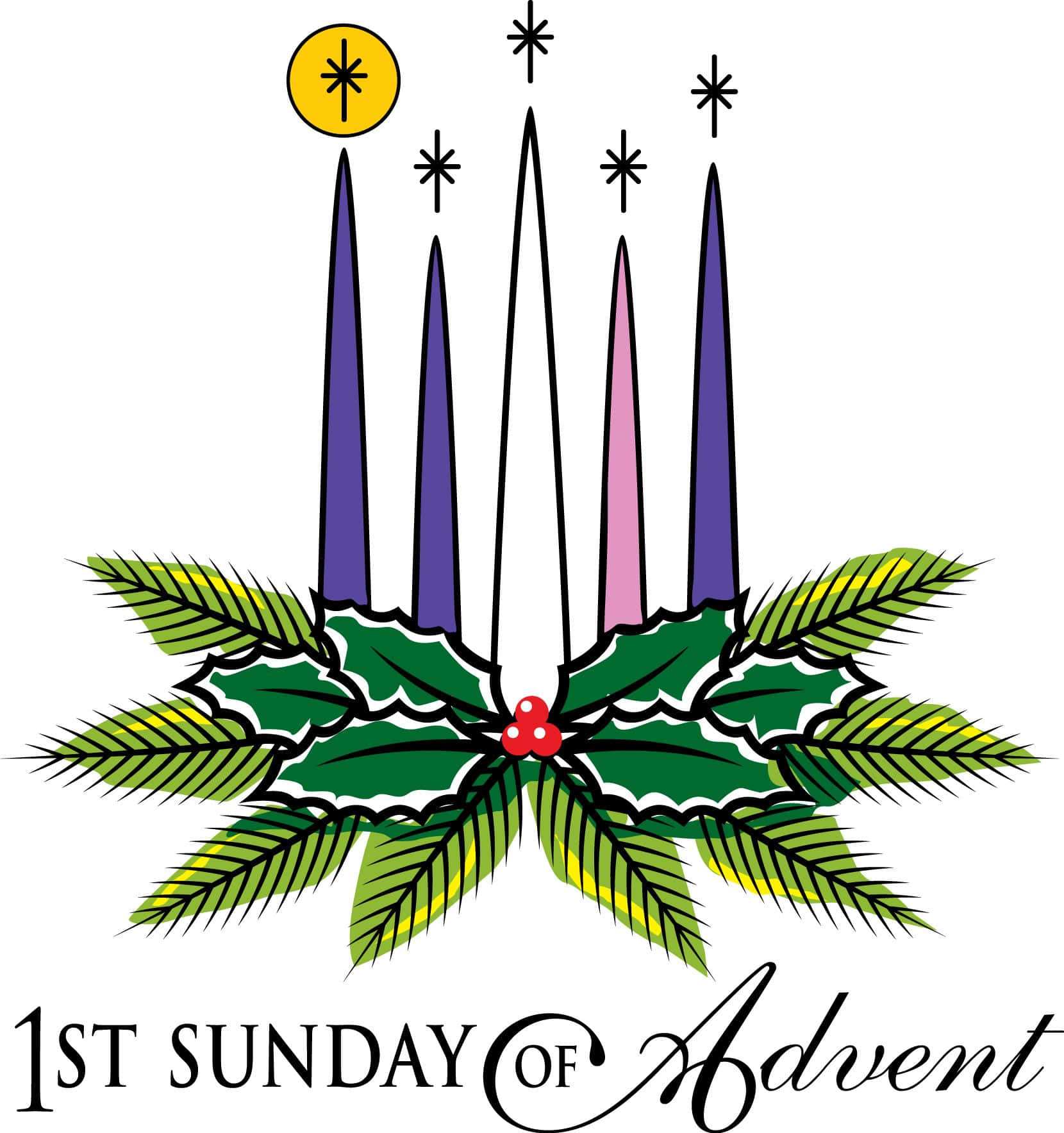 first sunday in advent clipart