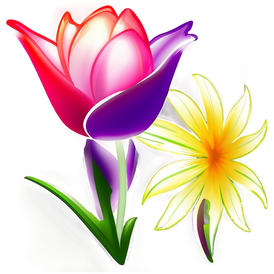 Glowing Flower Transparent Png Ajs PNG