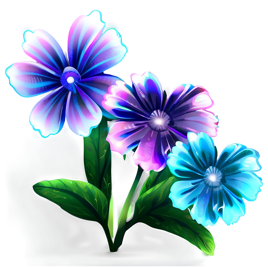 Glowing Flower Transparent Png Wja56 PNG