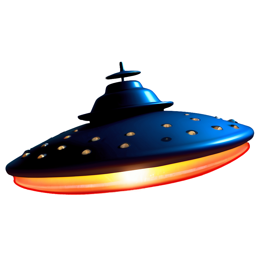 Glowing Flying Saucer Picture Png 06202024 PNG