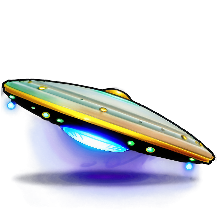 Glowing Flying Saucer Picture Png Kvq21 PNG