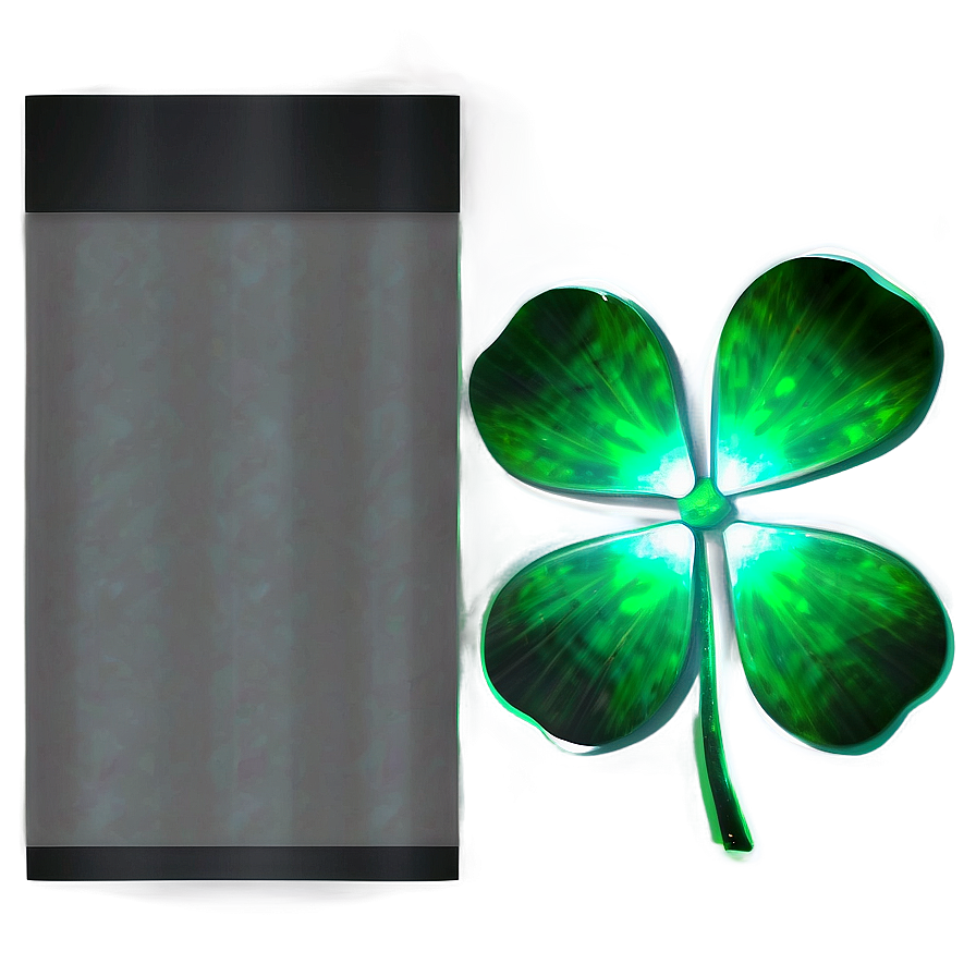 Glowing Four Leaf Clover Png 05252024 PNG