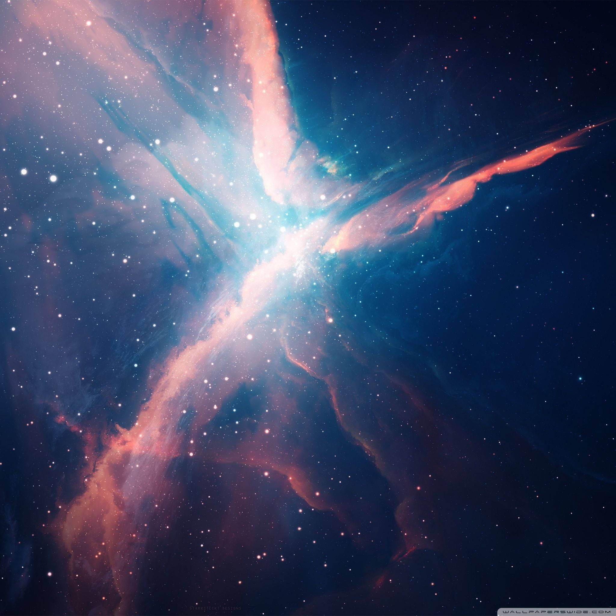 Glowing Galaxy As Official Ipad Theme Background