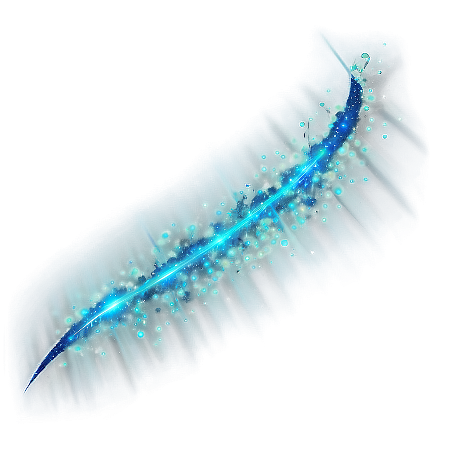 Glowing Glitter Line Stroke Png 06272024 PNG