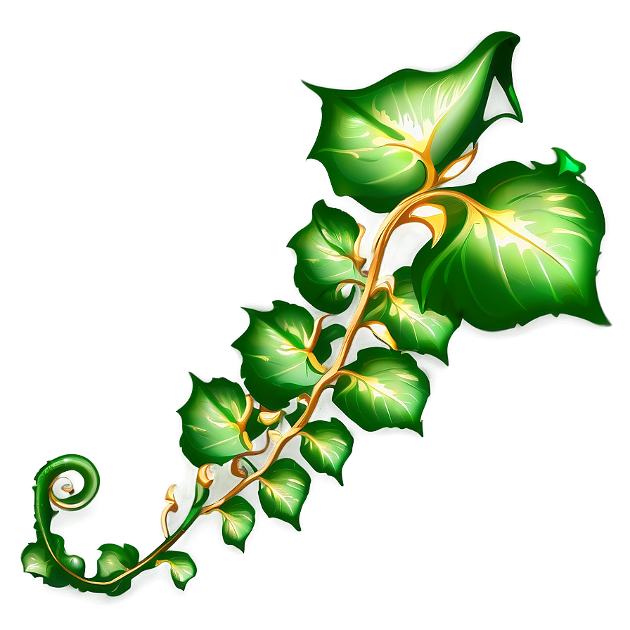 Download Glowing Green Vine Illustration | Wallpapers.com