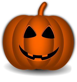 Glowing Halloween Pumpkin Graphic PNG