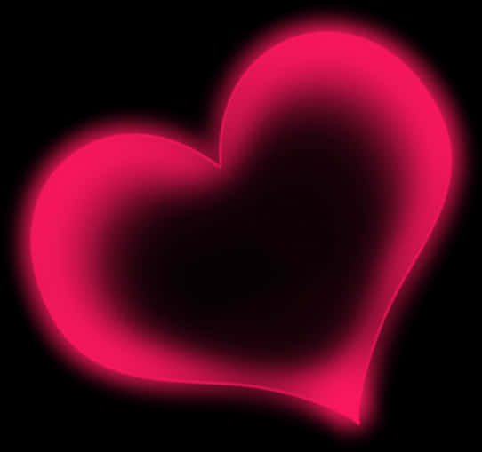 Glowing Heart Abstract PNG