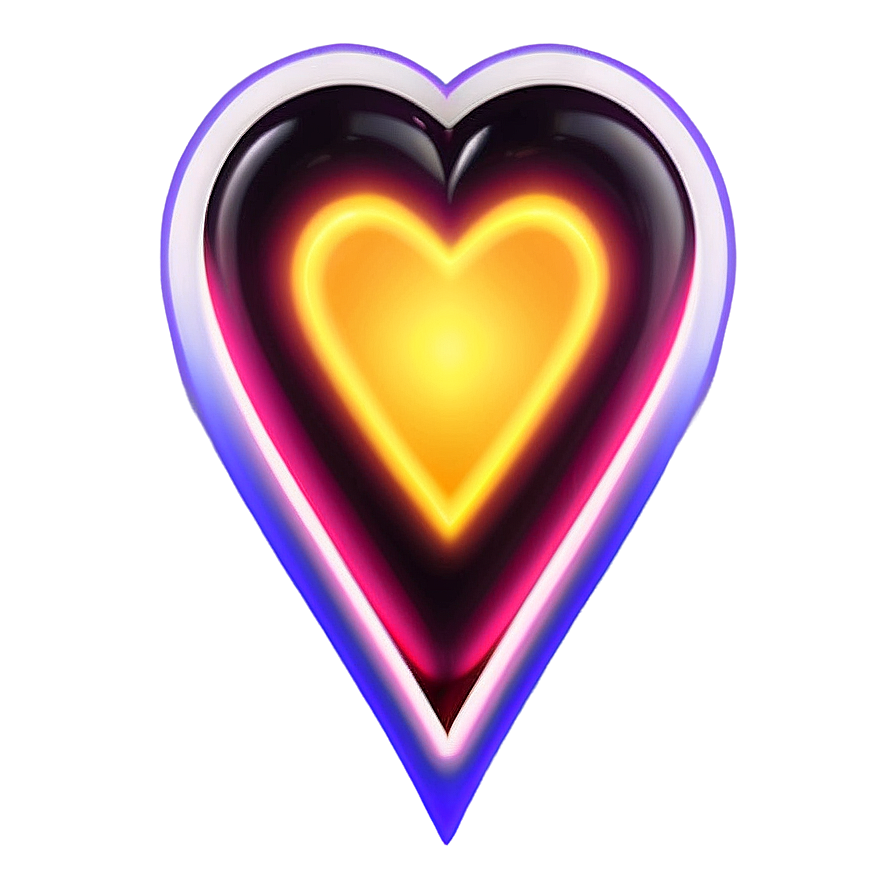 Glowing Heart Icon Png Ngl PNG