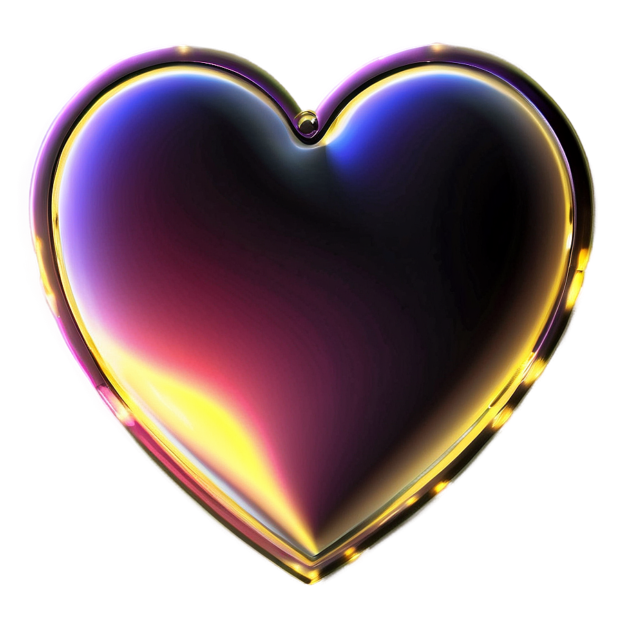 Glowing Heart Illustration Png D PNG