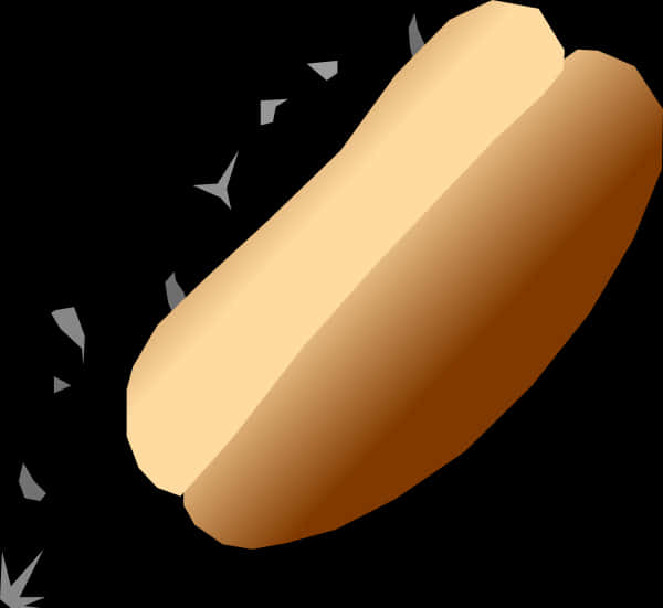 Glowing Hot Dog Illustration PNG