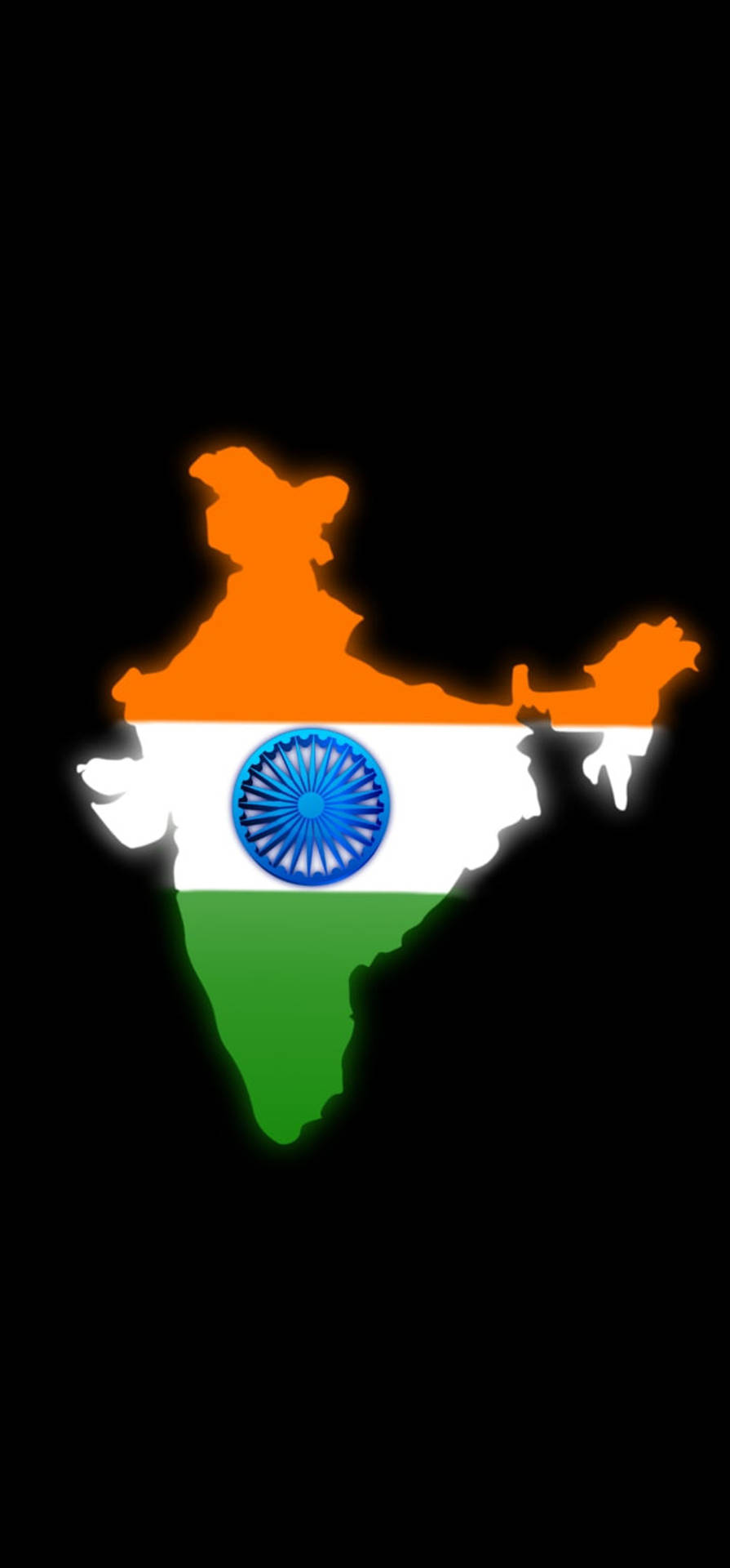 Glowing India Map