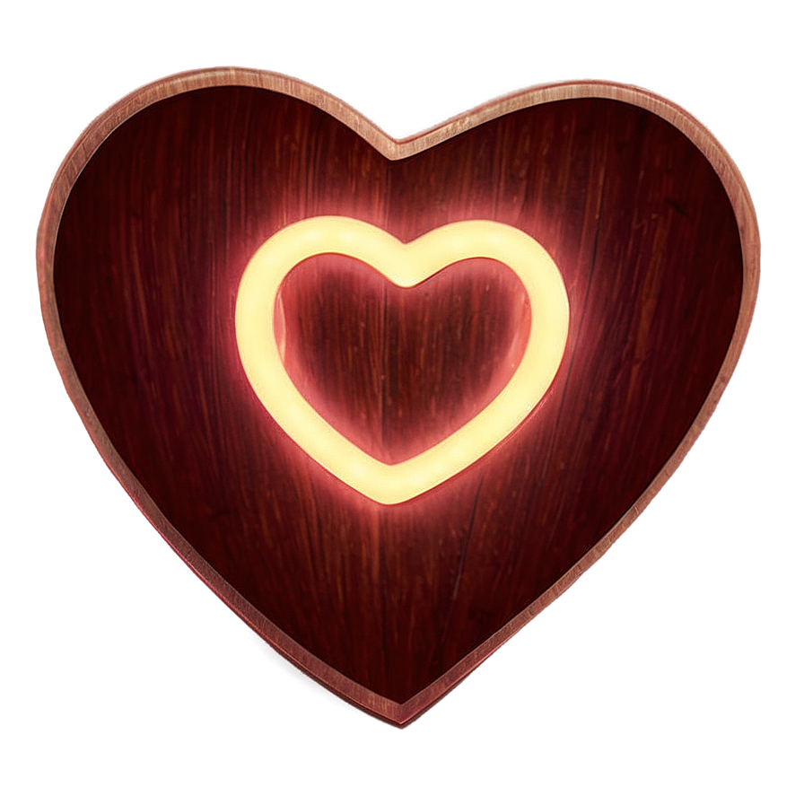 Glowing Instagram Heart Png 06212024 PNG