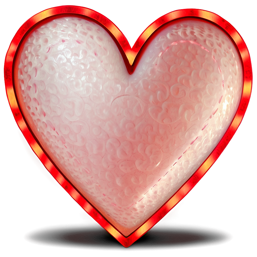 Glowing Instagram Heart Png 06212024 PNG