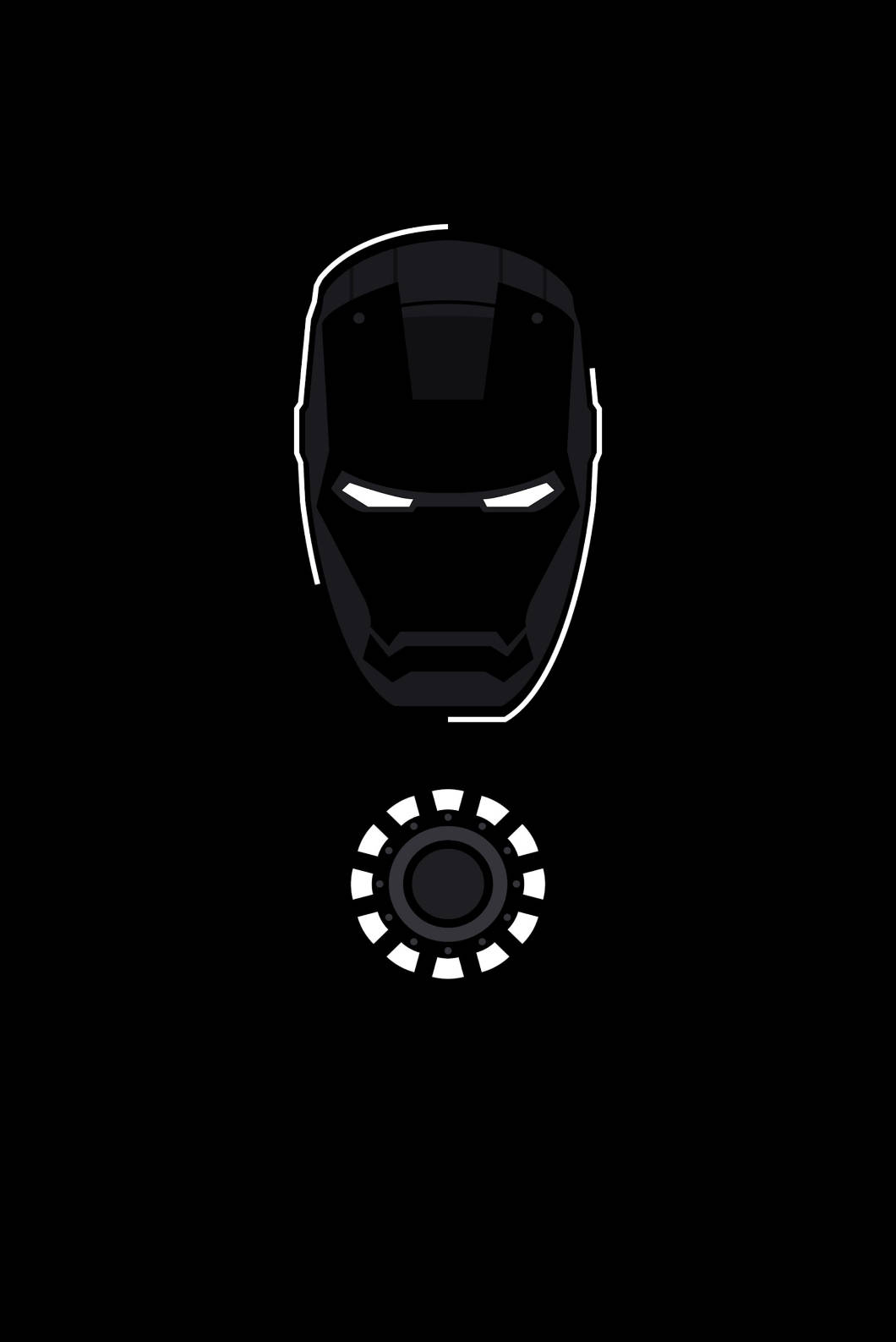 Glowing Iron Man iPhone 4s Wallpaper
