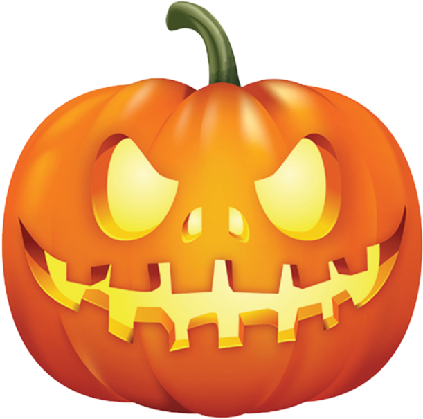 Glowing Jack O Lantern Emoji PNG