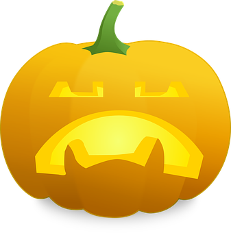 Glowing Jack O Lantern Emoji PNG