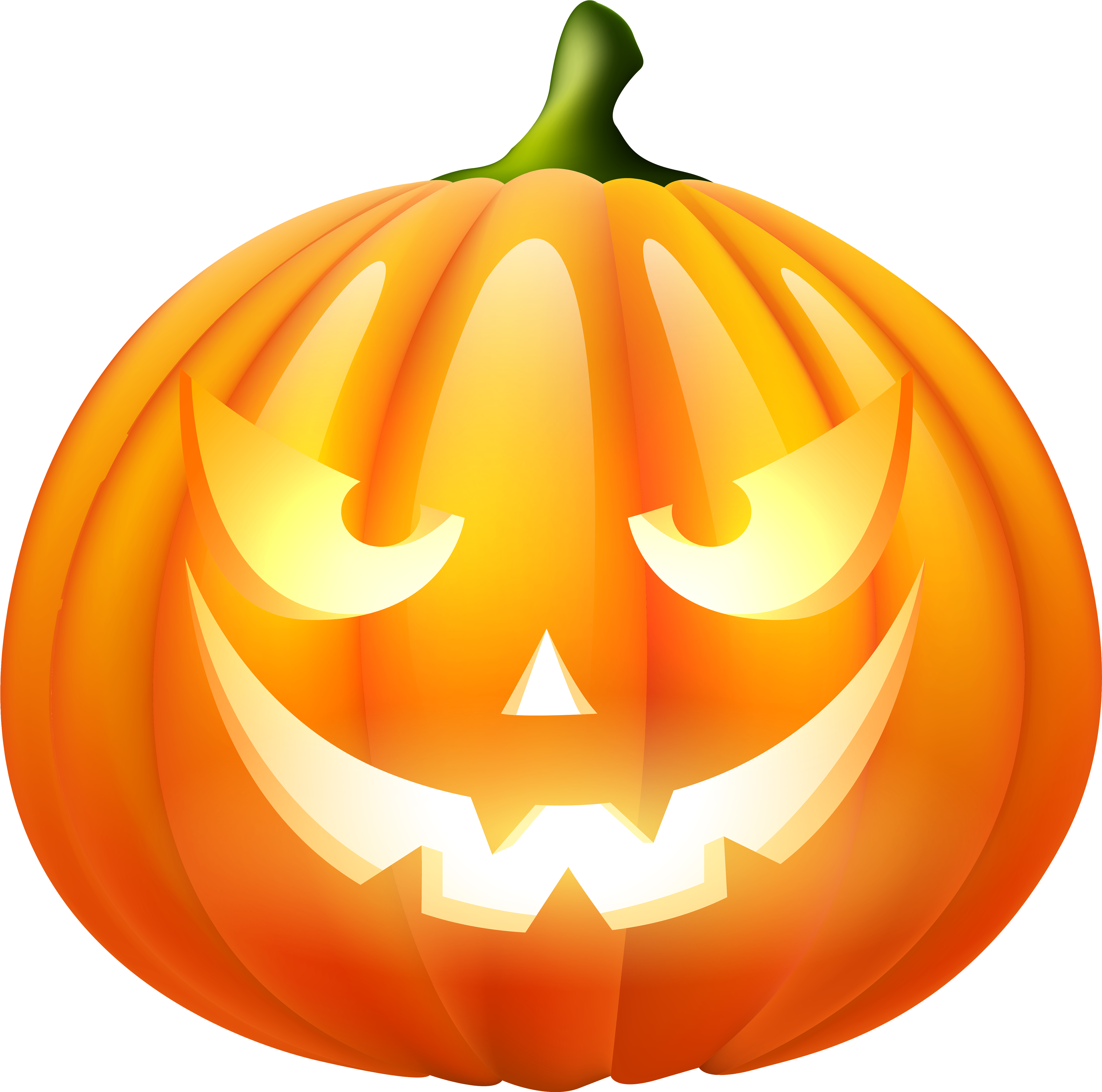 Glowing Jack O Lantern Halloween PNG